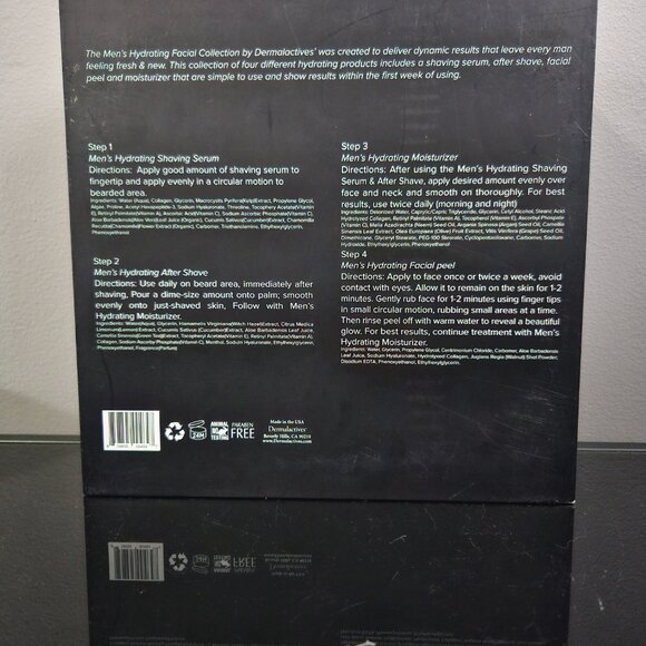 DERMALACTIVES FOR MEN HYDRATING FACIAL COLLECTION-SHAVE+AFTERSHAVE+PEEL+MOISTURE - Picture 5 of 7